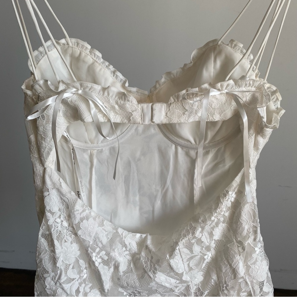 For Love And Lemons White Lace Mini Dress - Picture 11 of 14